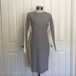 Worth New York Color Block Long Sleeve Dress